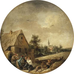 Landschaft mit einer ländlichen Taverne